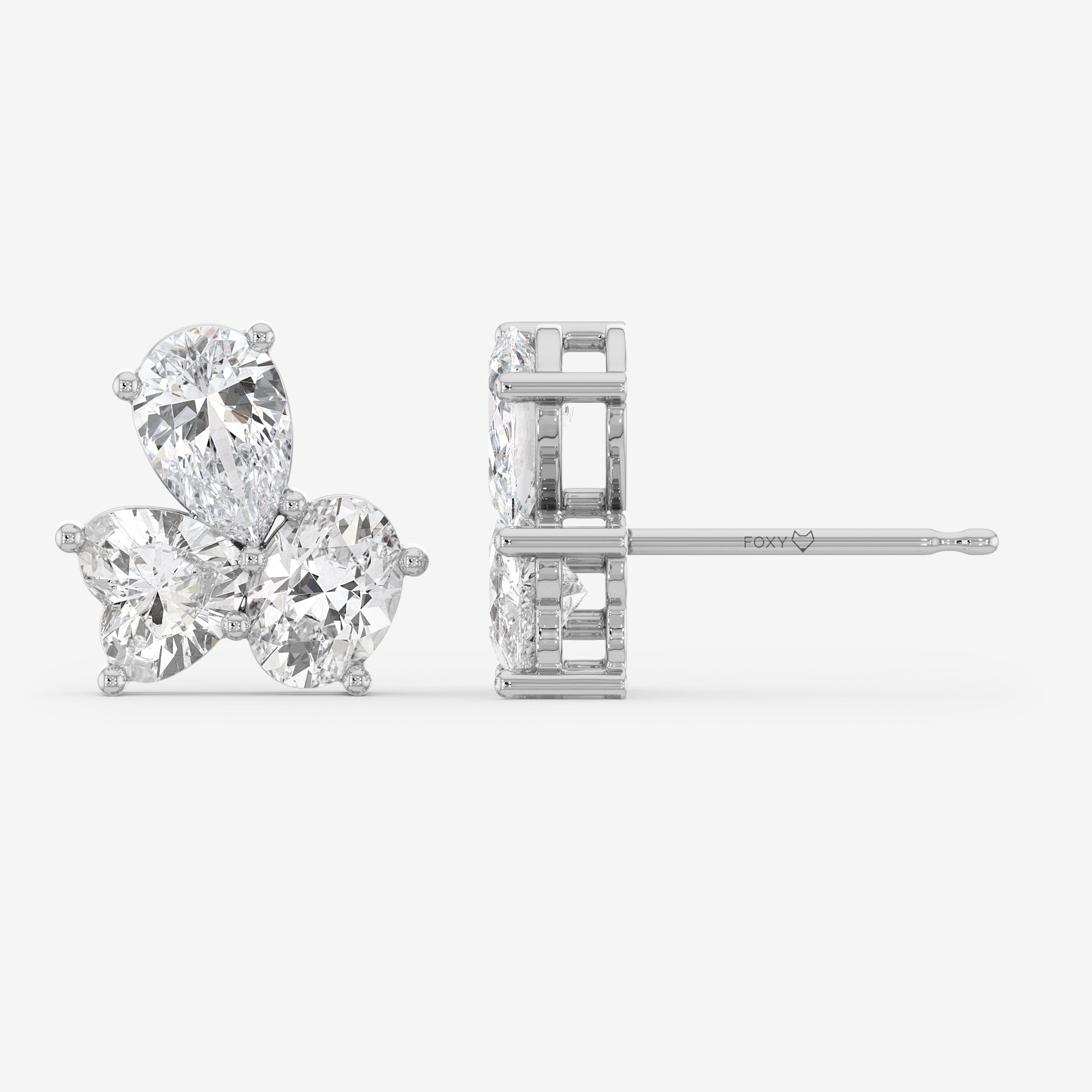Mixed Stone Stud Earrings