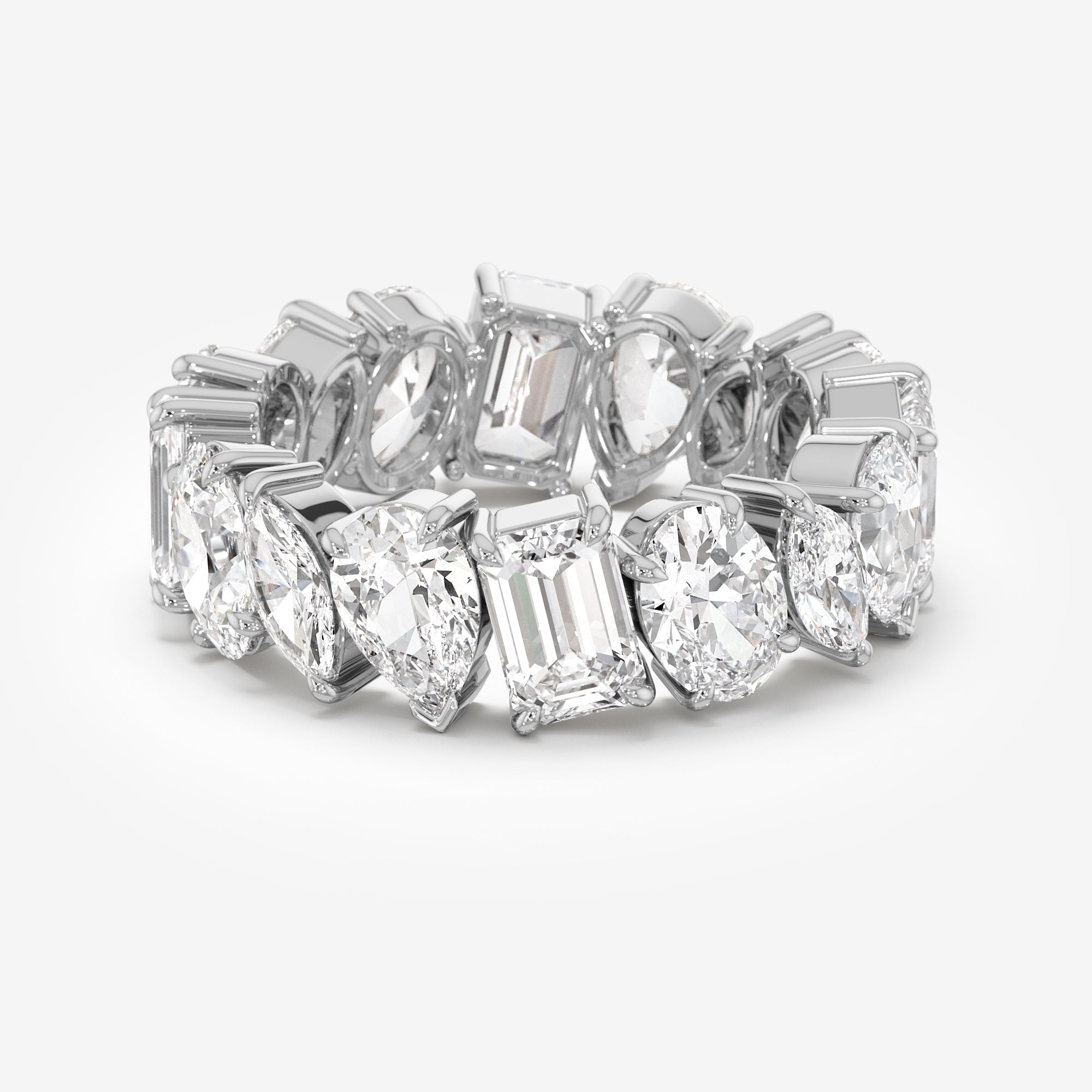 Gallery-Set Diamond Eternity Ring