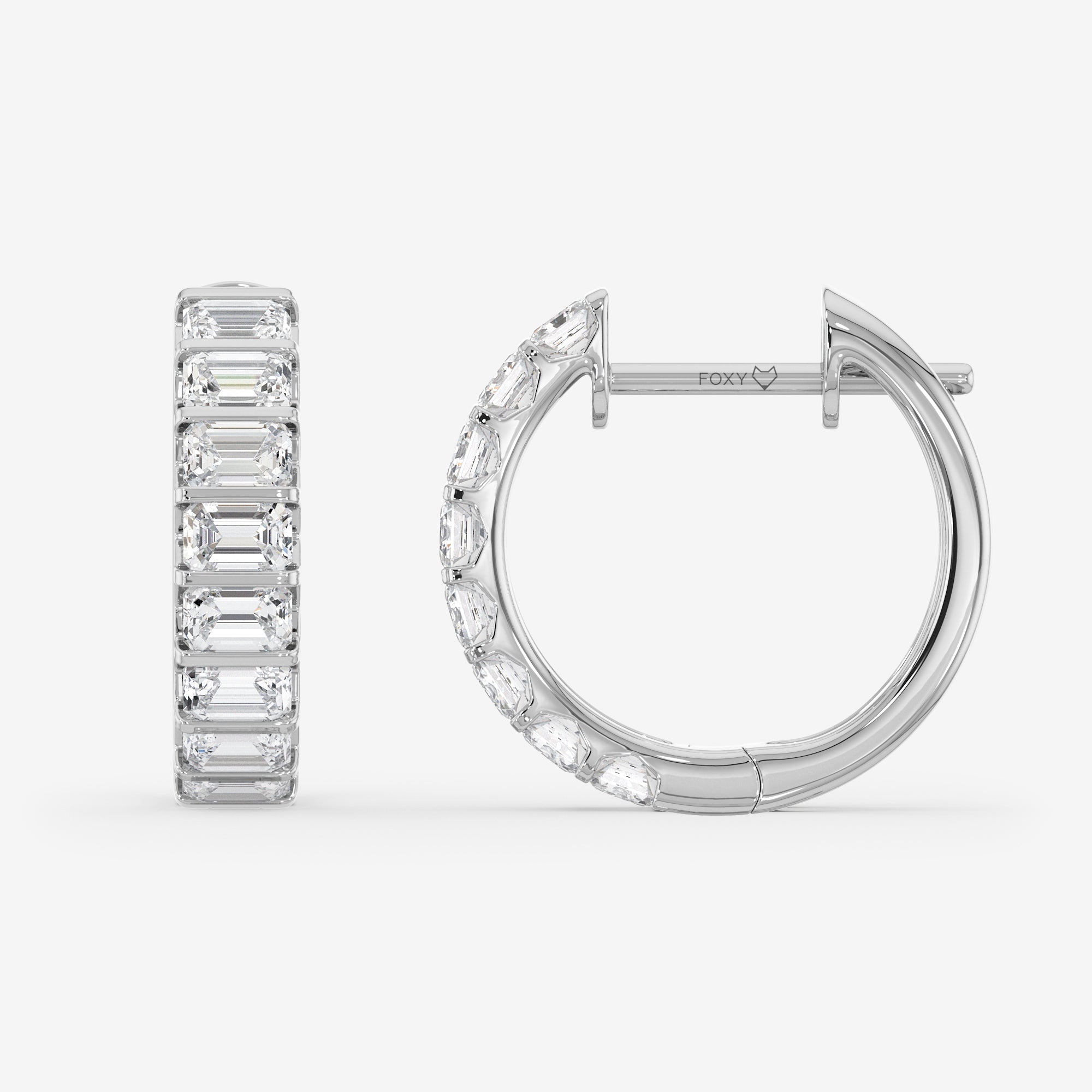 Inside Out Hoop Earrings (4 Сt. T.W.)