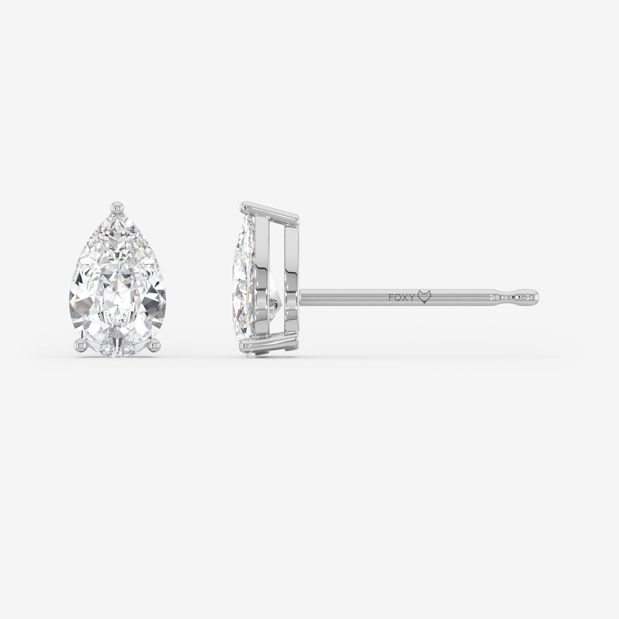 Solitaire Stud Earrings