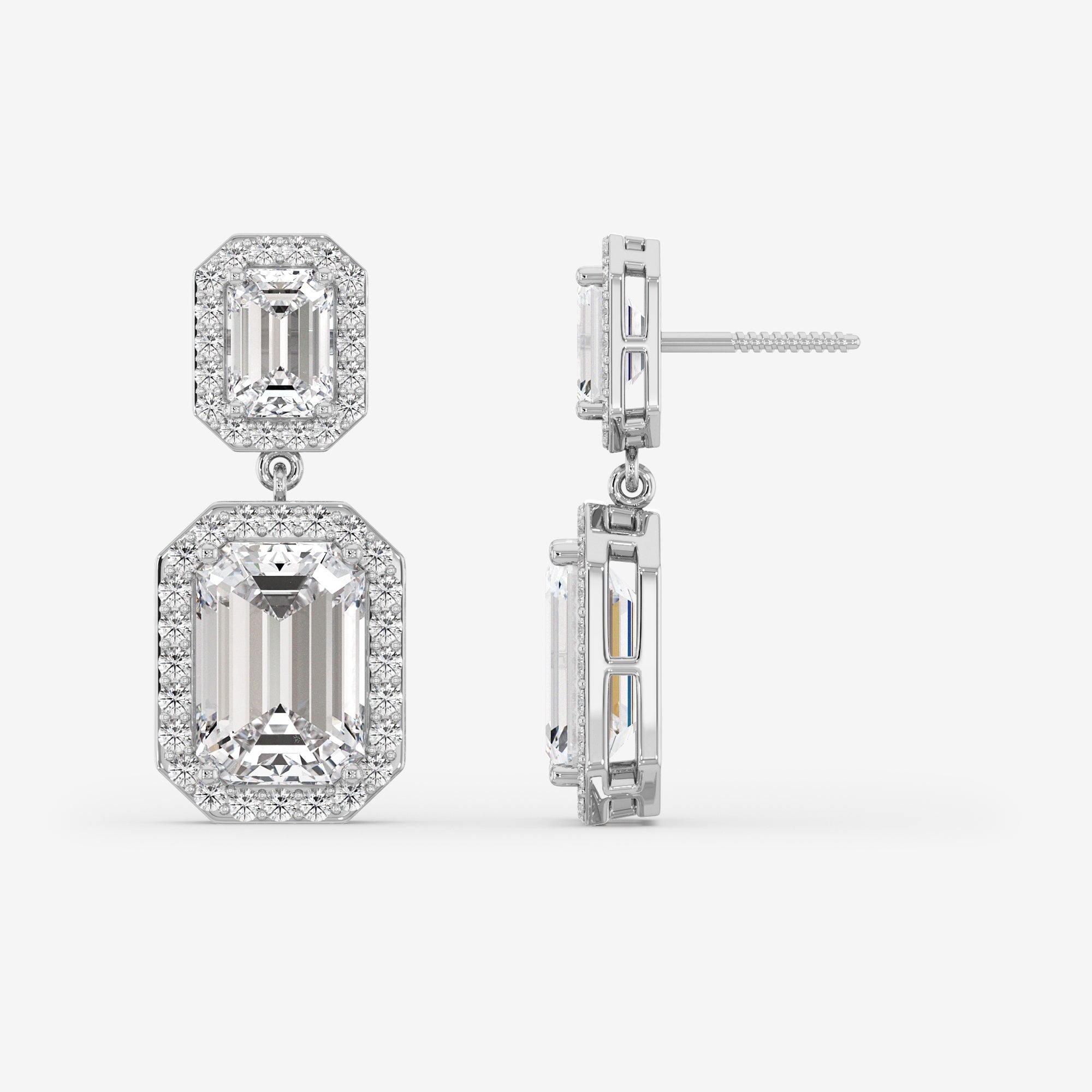 Cascade Emerald Drop Earrings
