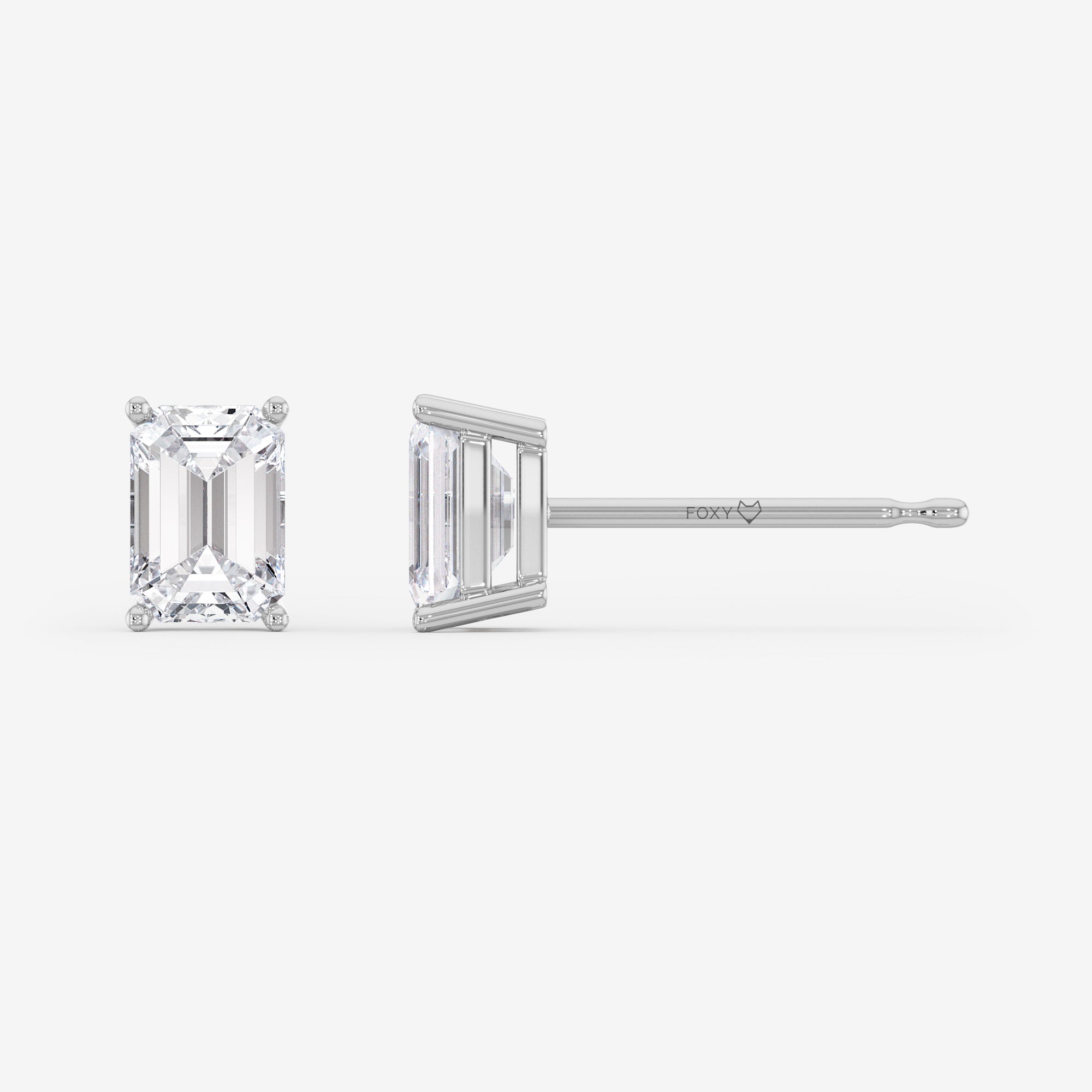 Solitaire Stud Earrings