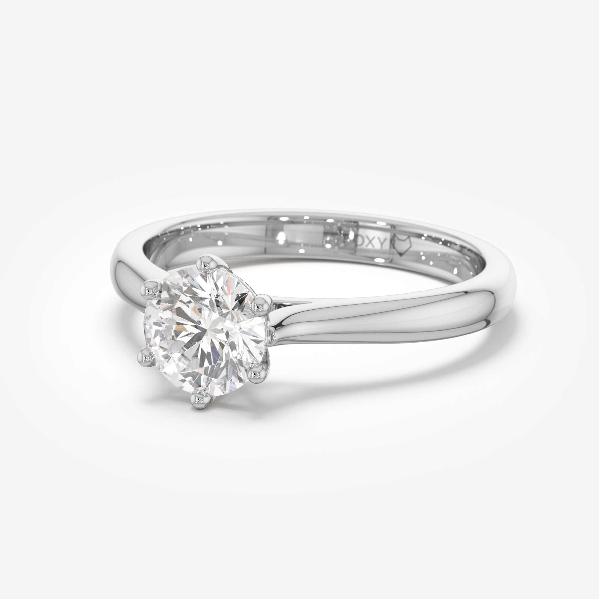 Cathedral 6-Prong Solitaire Engagement Ring