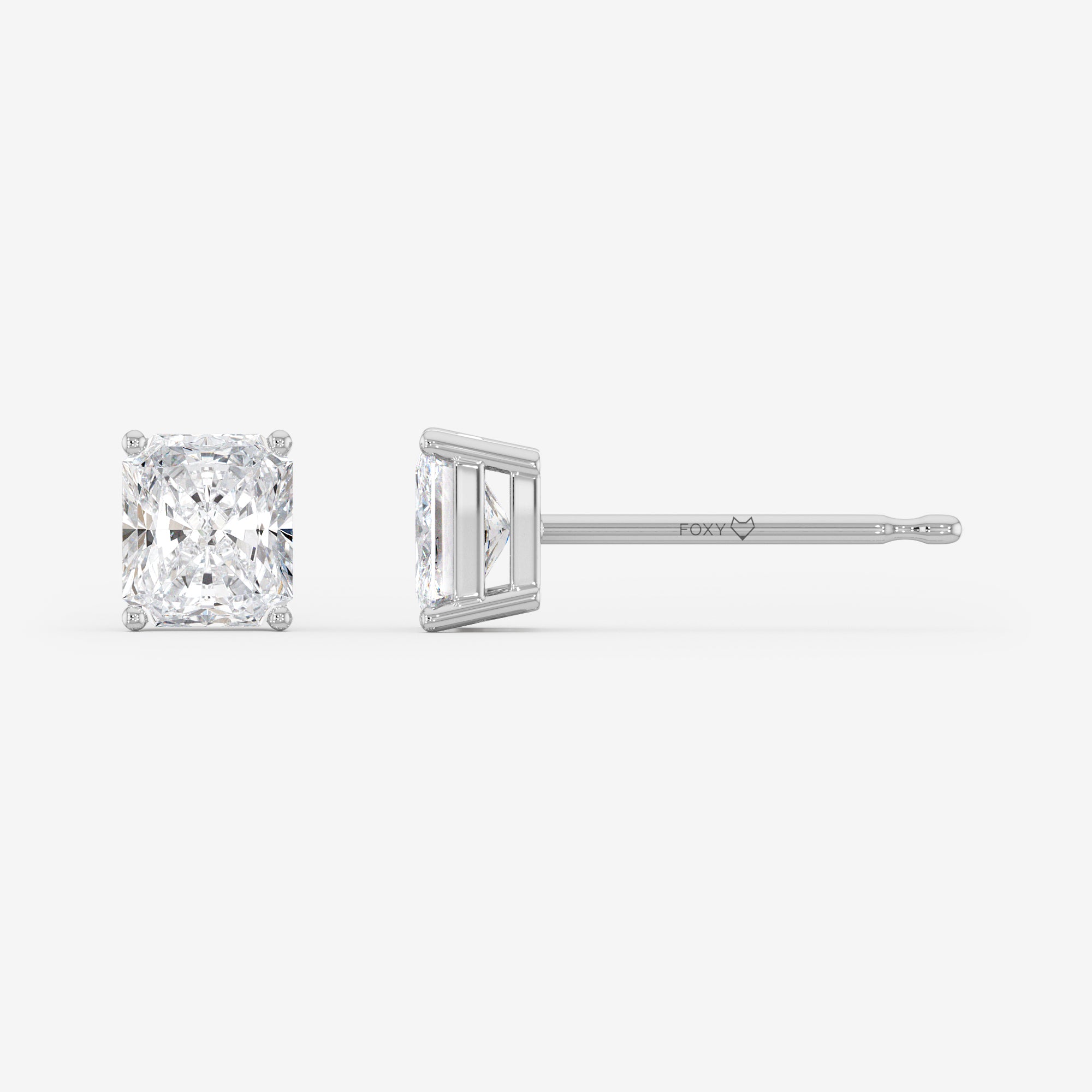 Solitaire Stud Earrings