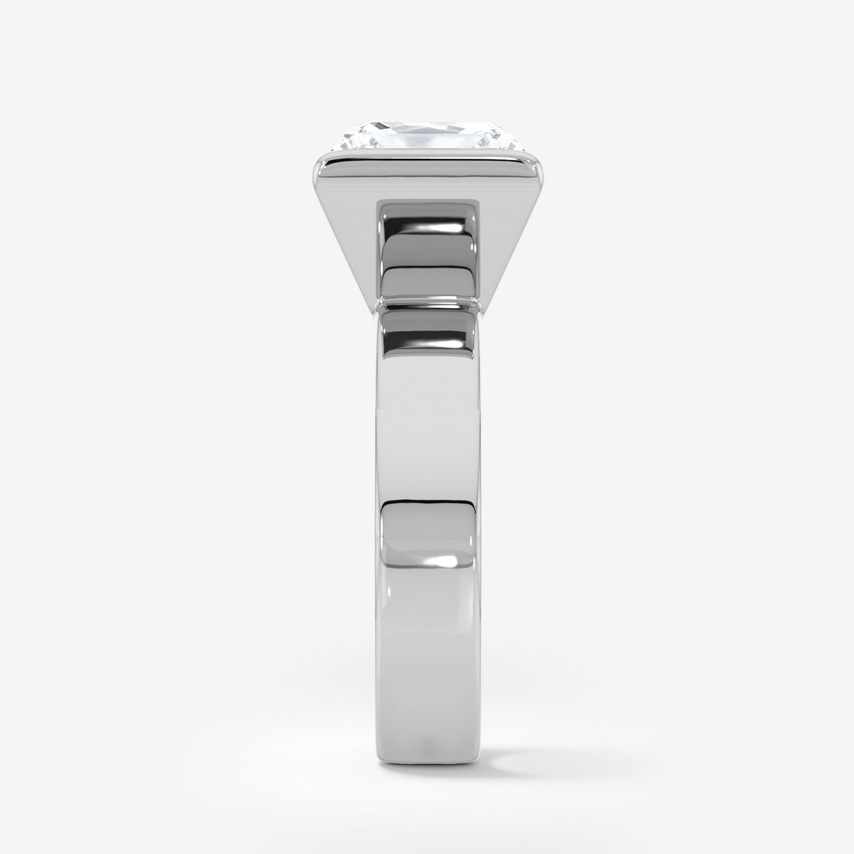 Princess East-West Solitaire Diamond Ring