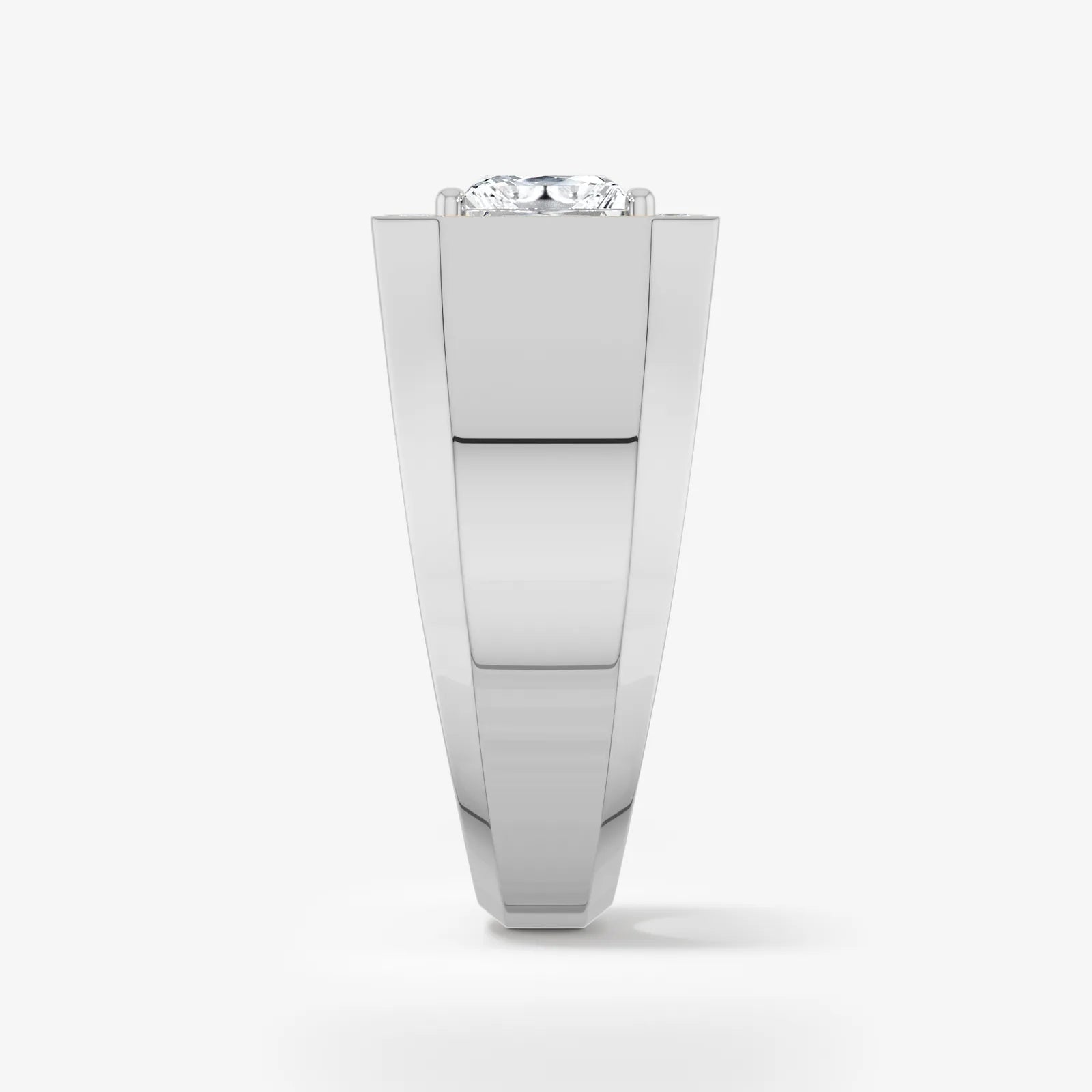 Men's Halo Signet Lab Diamond Ring