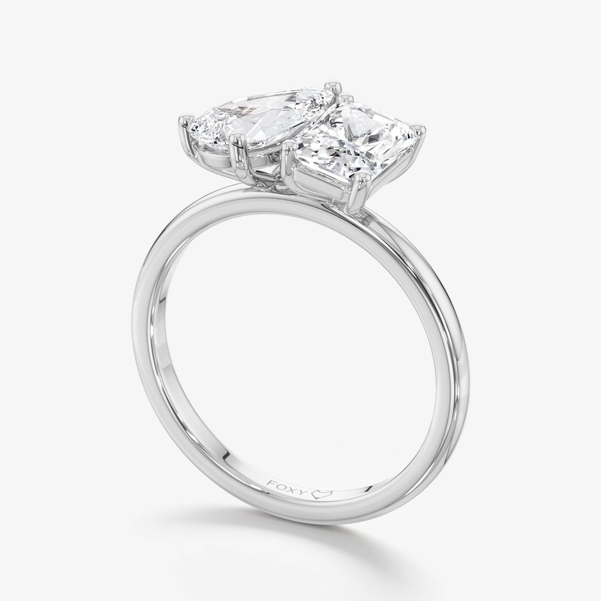 Toi et Moi Engagement Ring