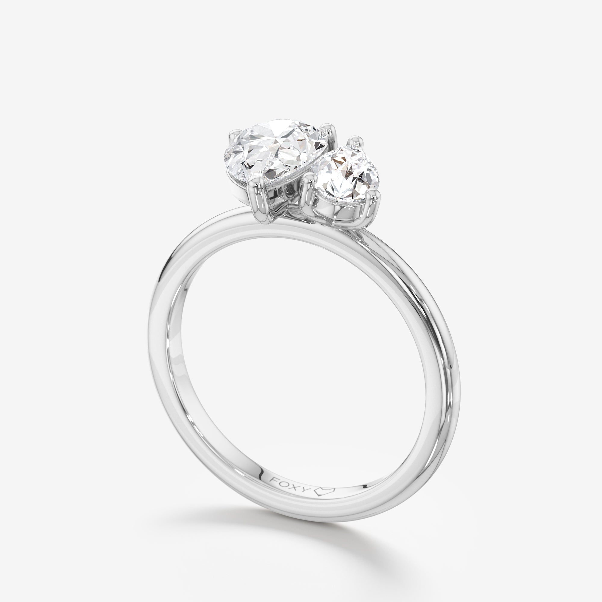 Toi et Moi Engagement Ring