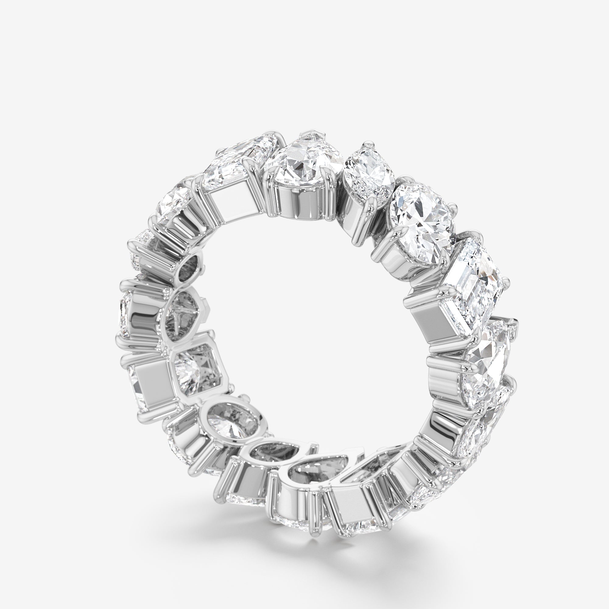 Gallery-Set Diamond Eternity Ring