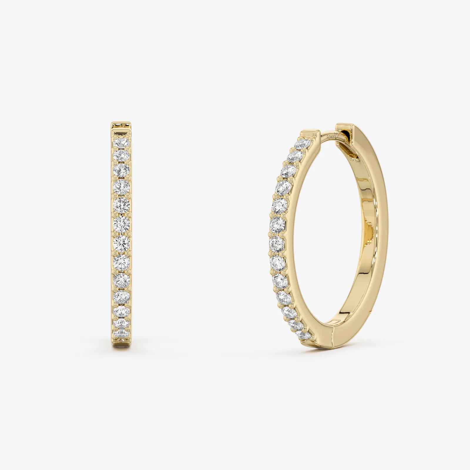 Pavé Hoop Earrings
