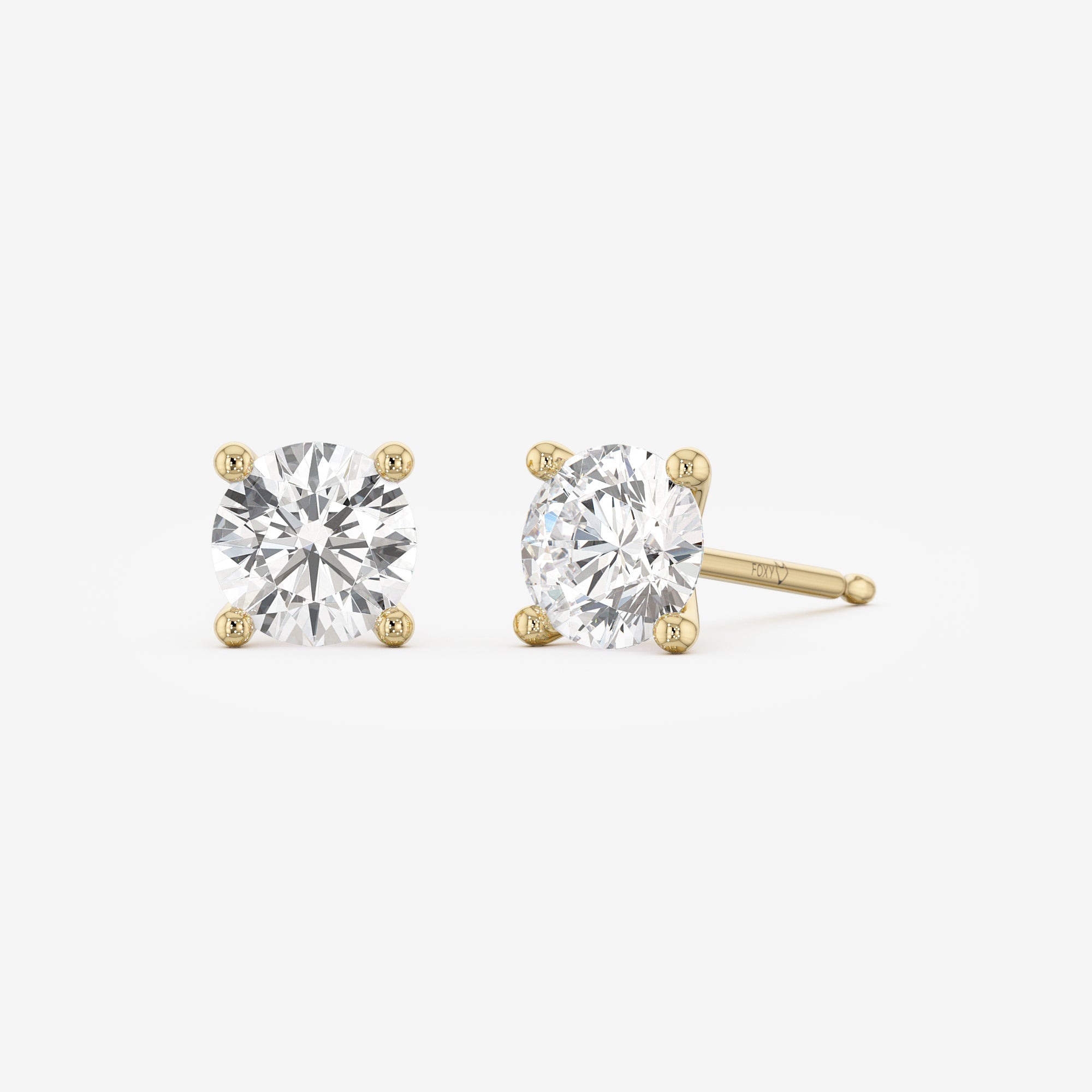 Shown in 1 ct each earring