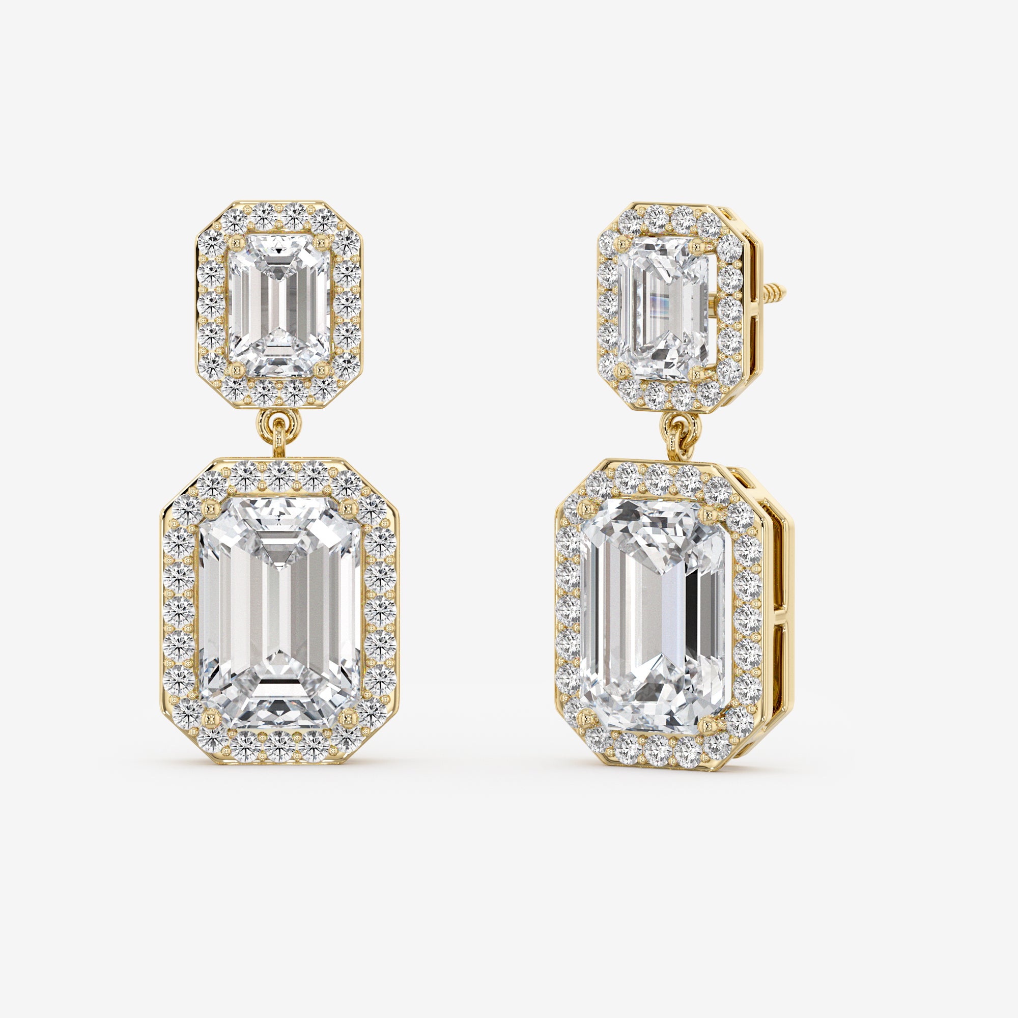 Cascade Emerald Drop Earrings