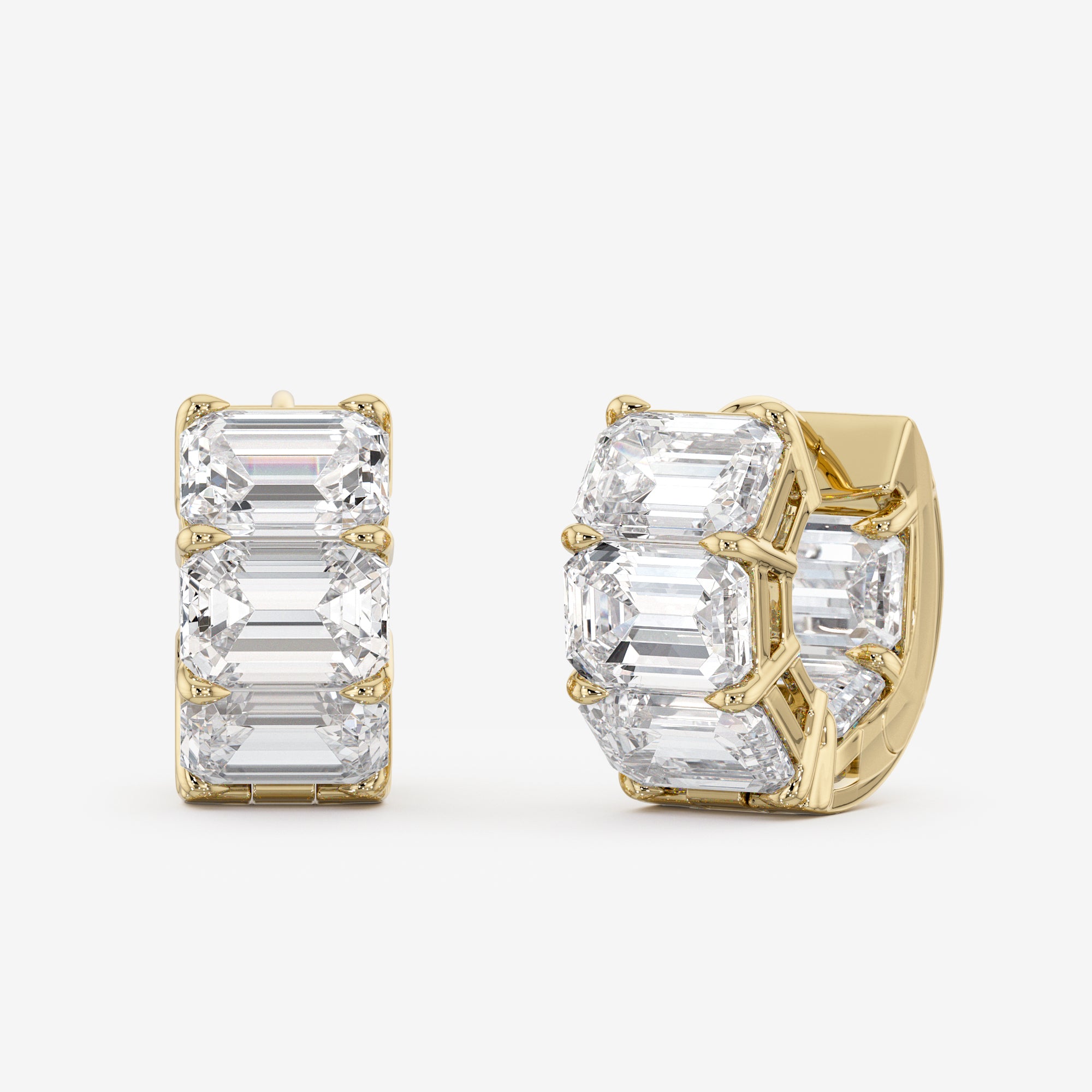 Huggie Hoop Earrings (10 Сt. T.W.)