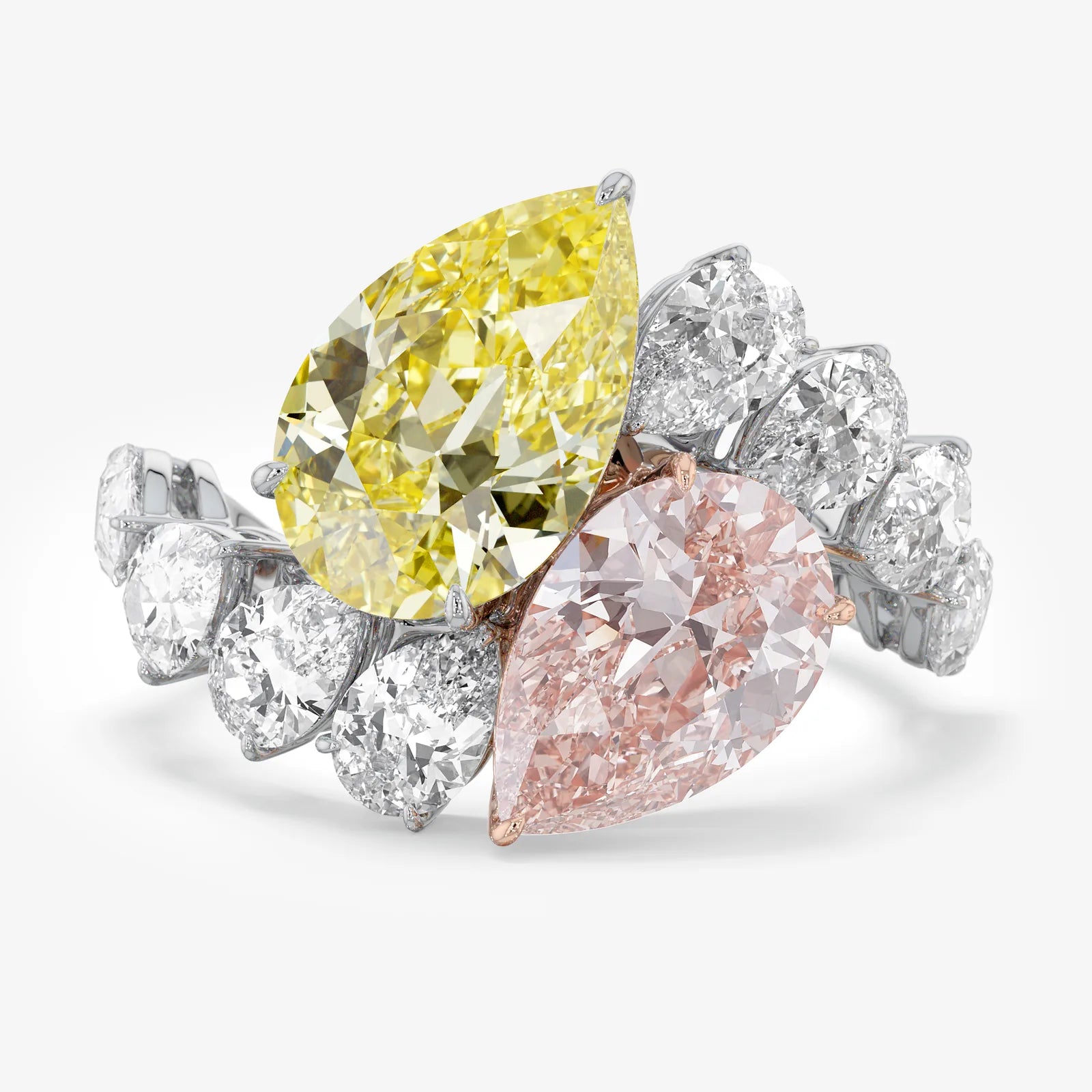 Pure Poise Yellow and Pink Diamond Ring