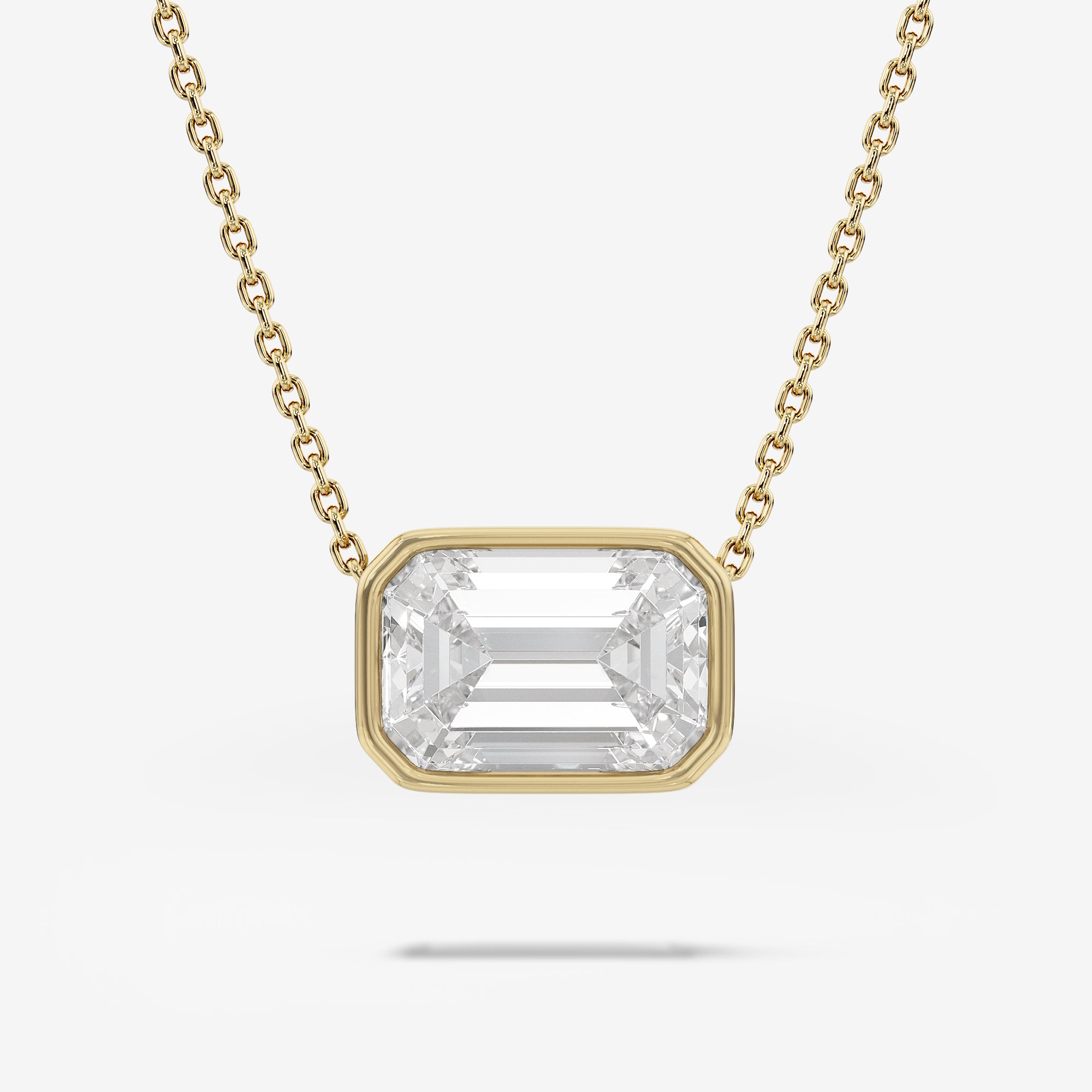 Bezel Pendant Necklace (1 Сt. T.W.)