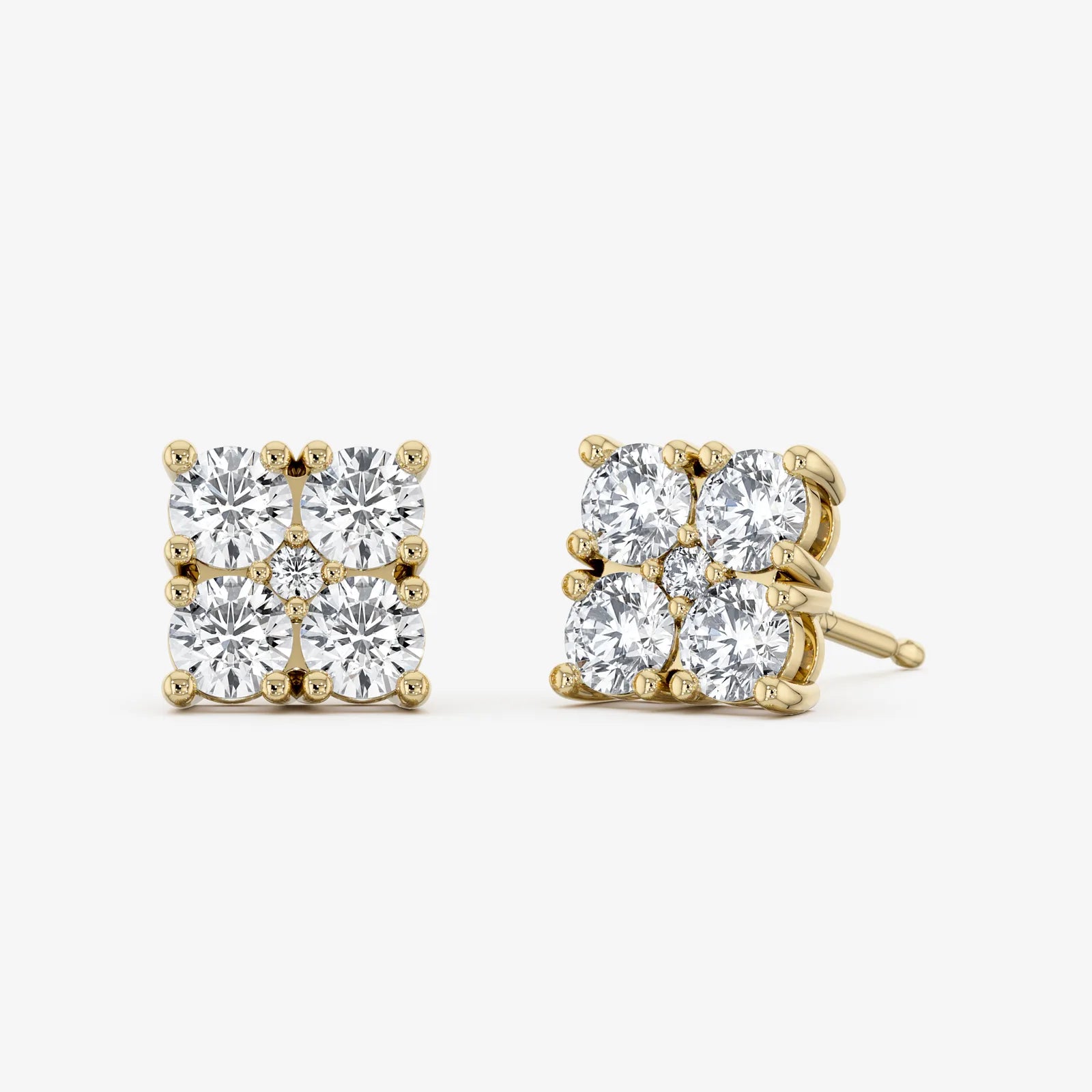 Quad Centre Stud Earrings
