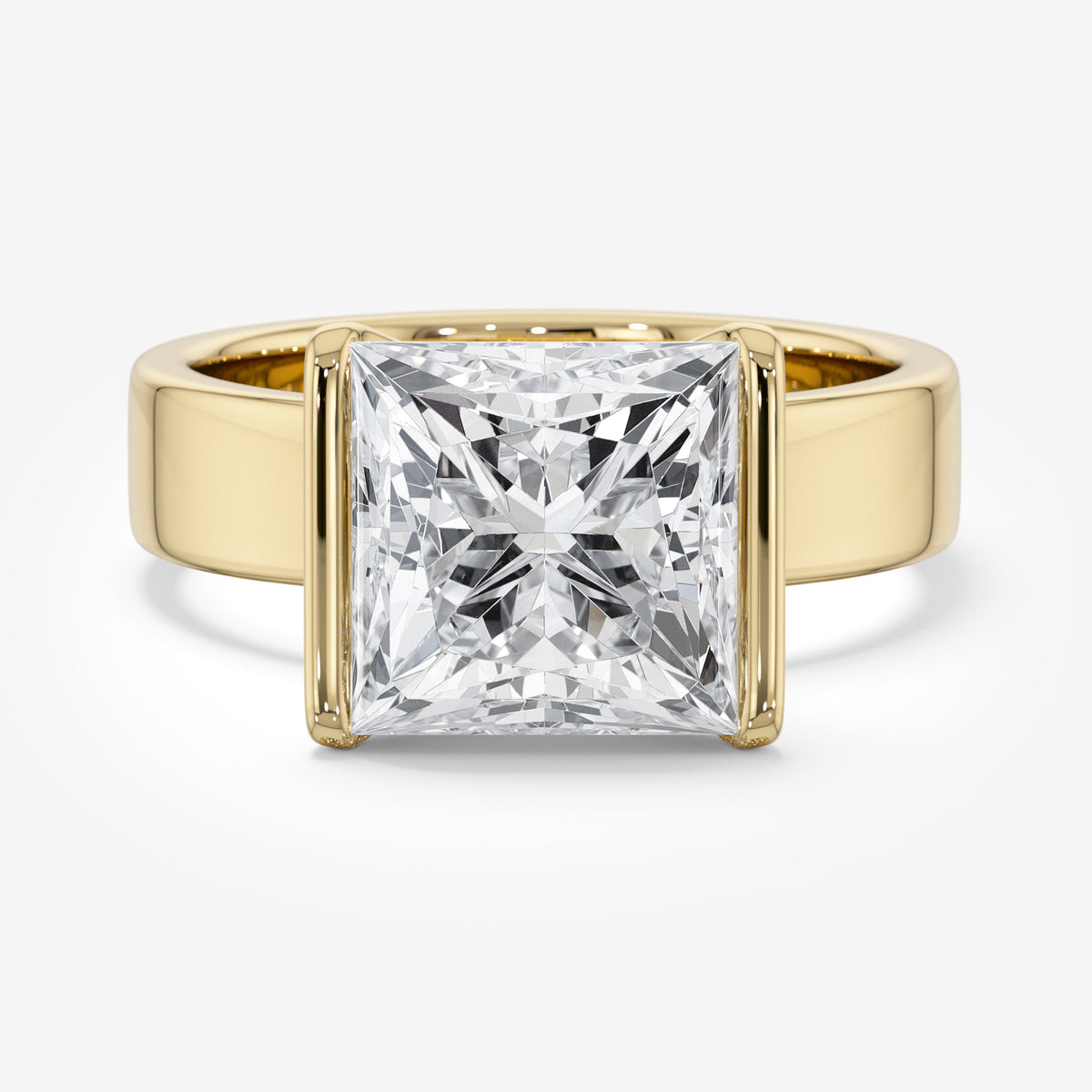 Princess East-West Solitaire Diamond Ring