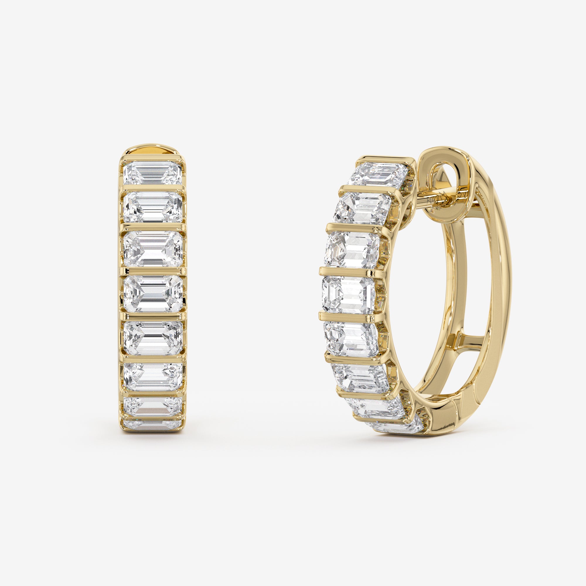 Inside Out Hoop Earrings (4 Сt. T.W.)