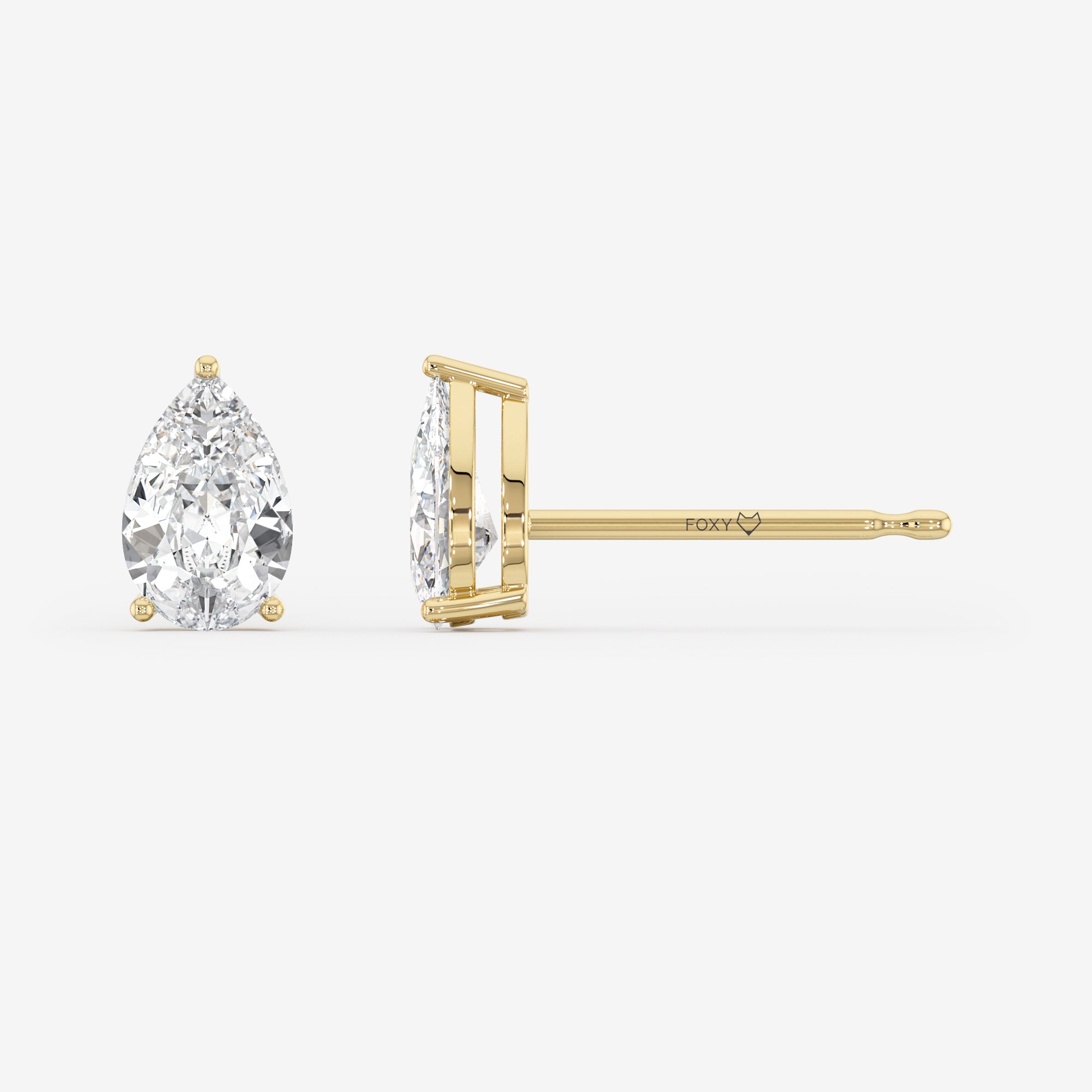 Solitaire Stud Earrings