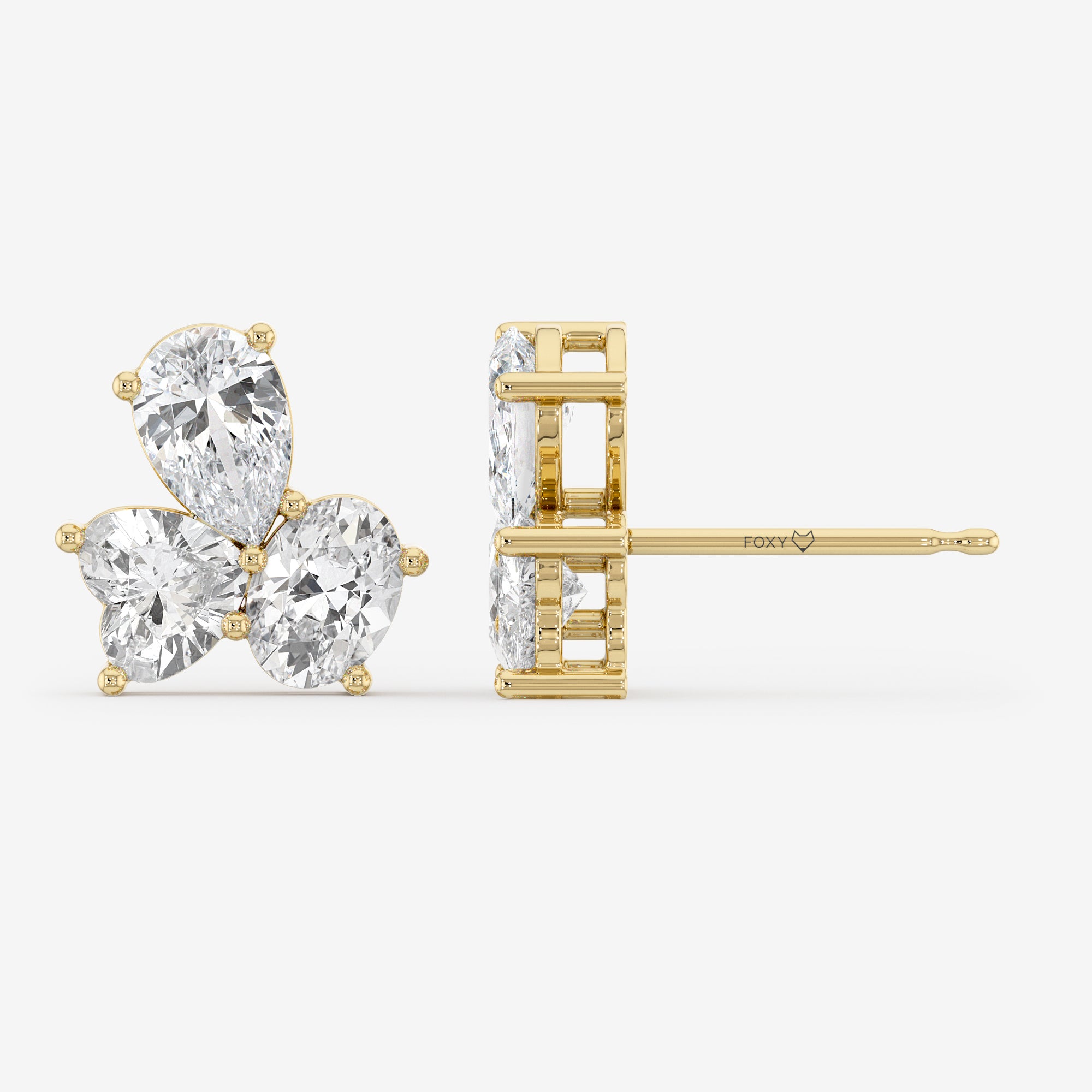 Mixed Stone Stud Earrings