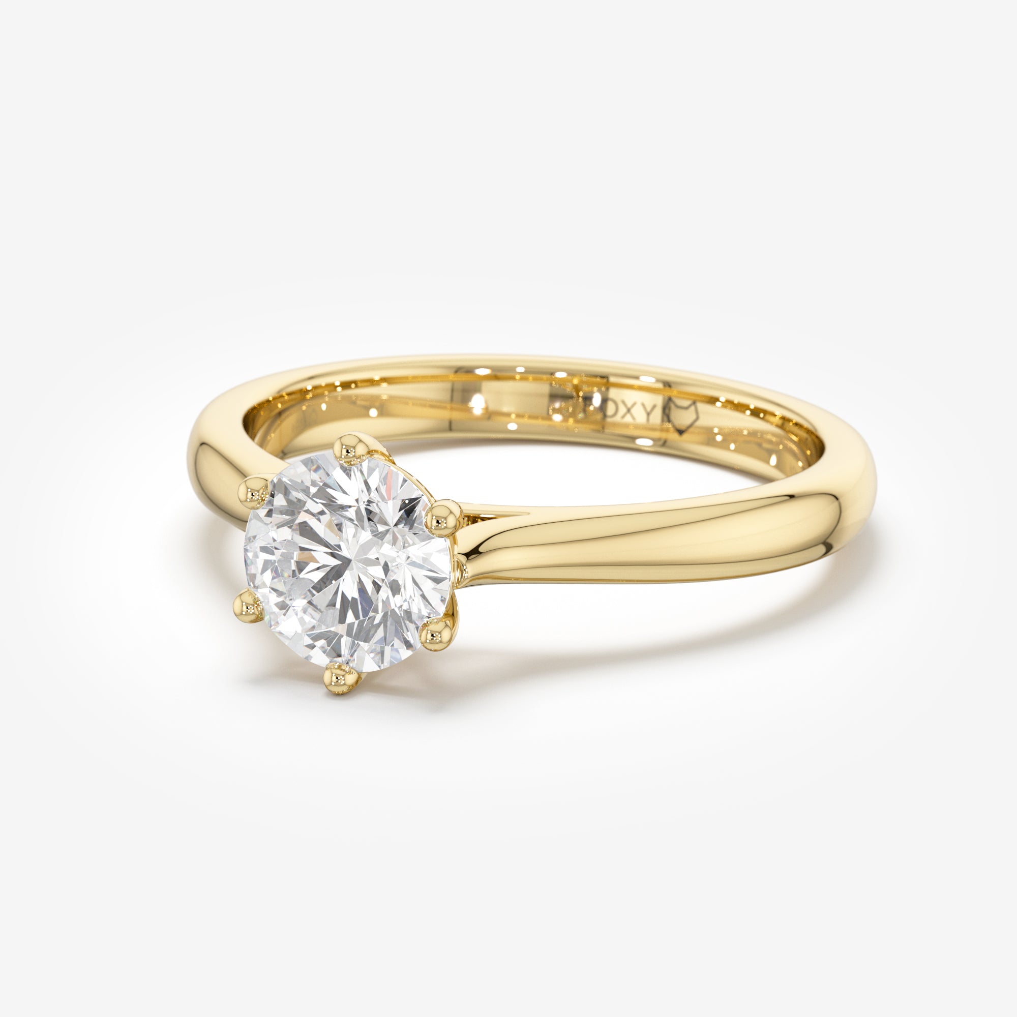 Cathedral 6-Prong Solitaire Engagement Ring