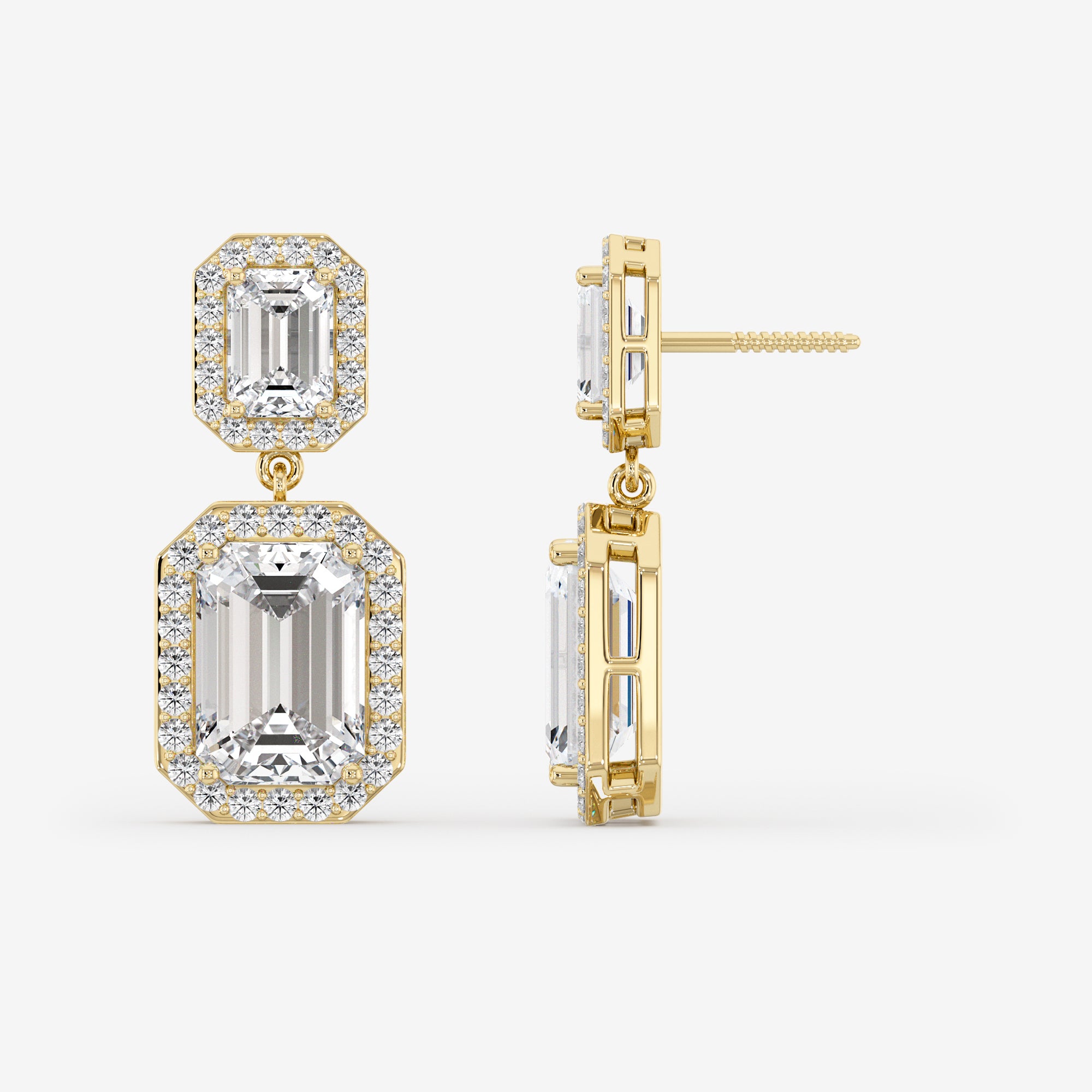 Cascade Emerald Drop Earrings