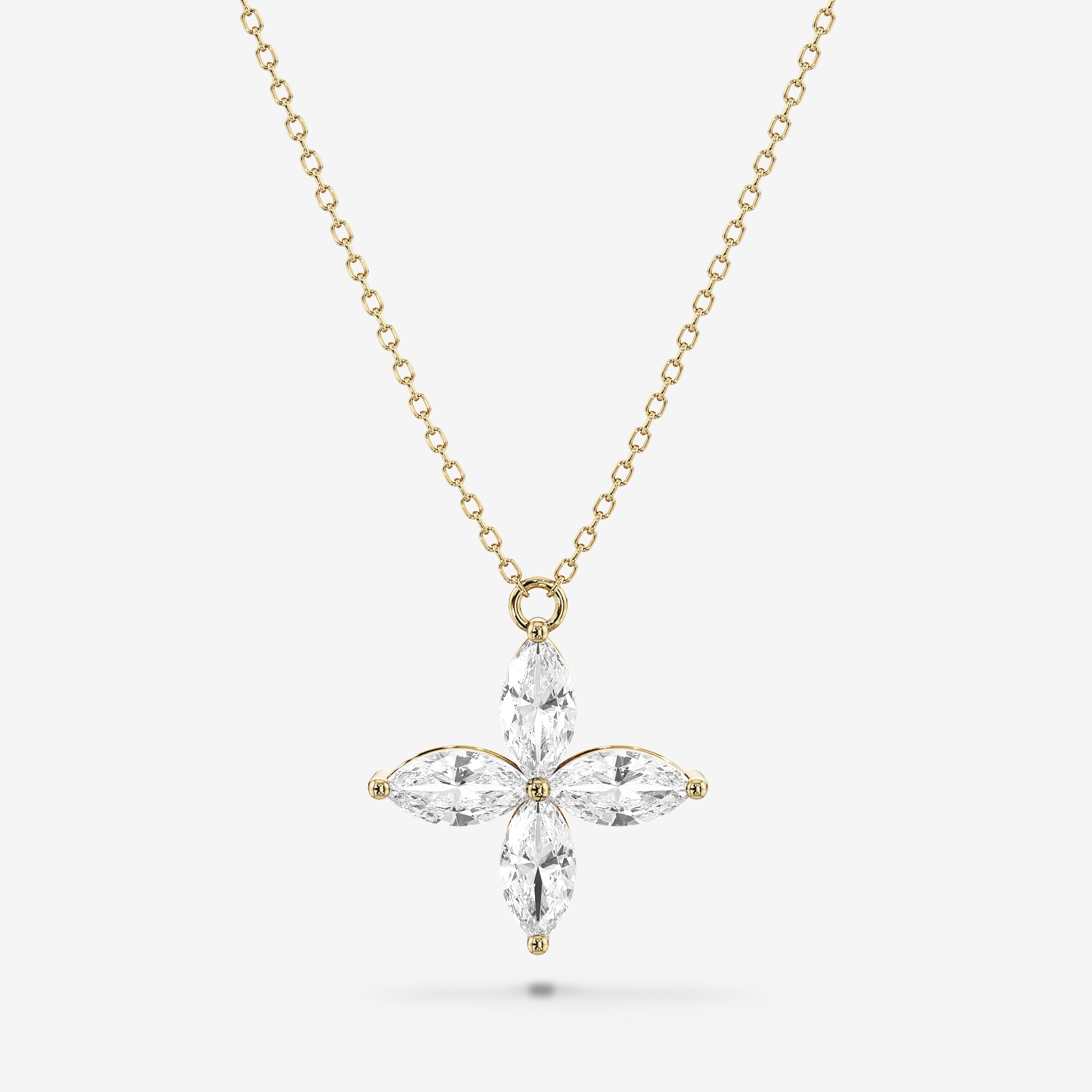 Floral Pendant Necklace (0.75 Сt. T.W.)