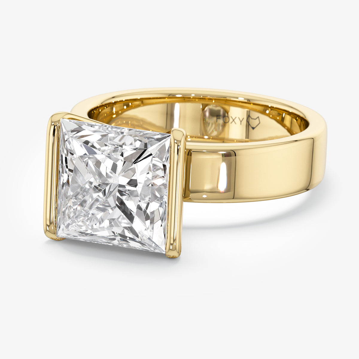 Princess East-West Solitaire Diamond Ring