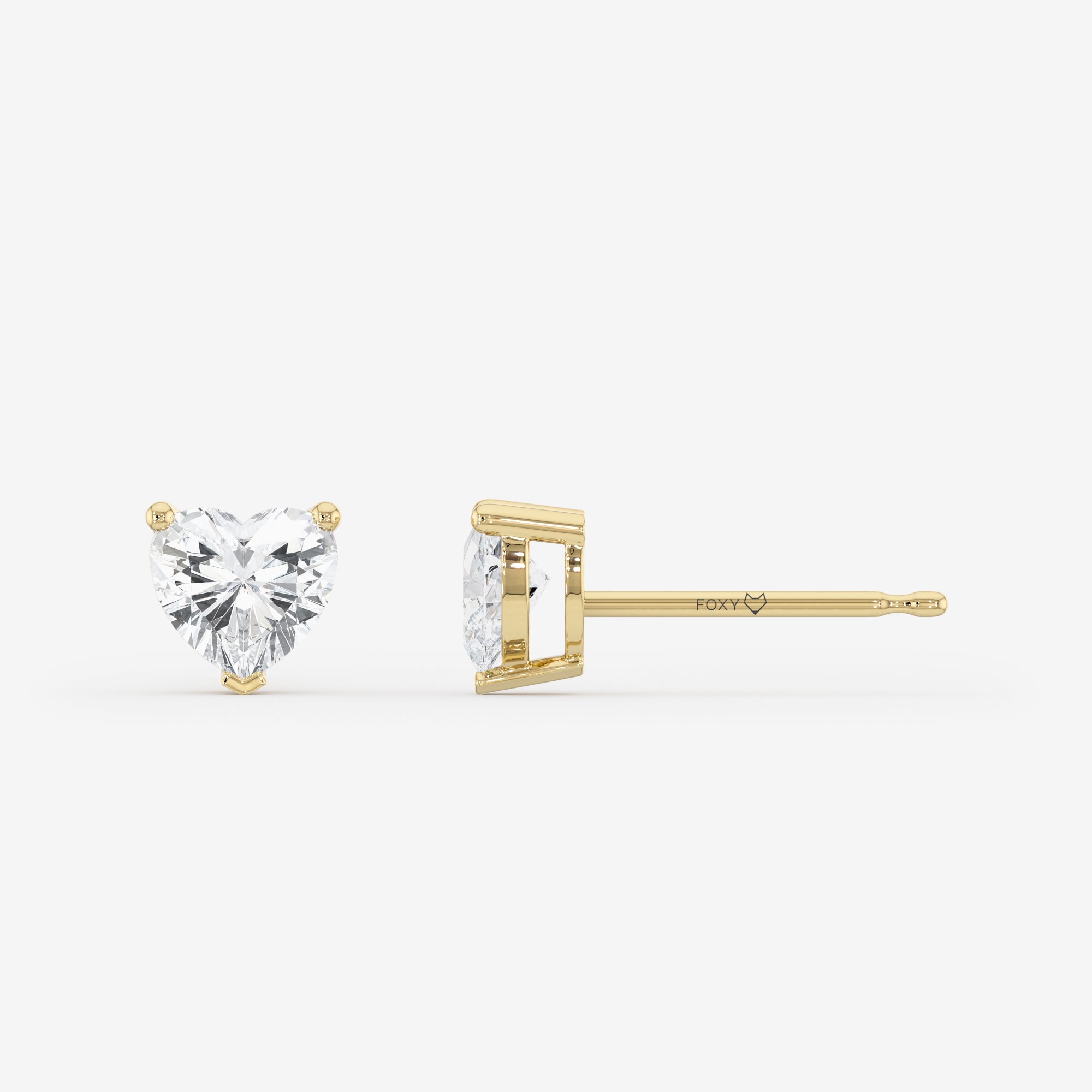 Romance Solitaire Stud Earrings
