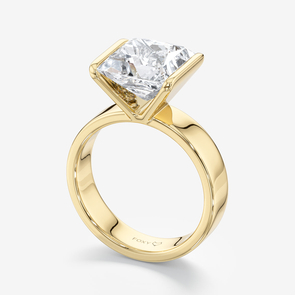 Princess East-West Solitaire Diamond Ring