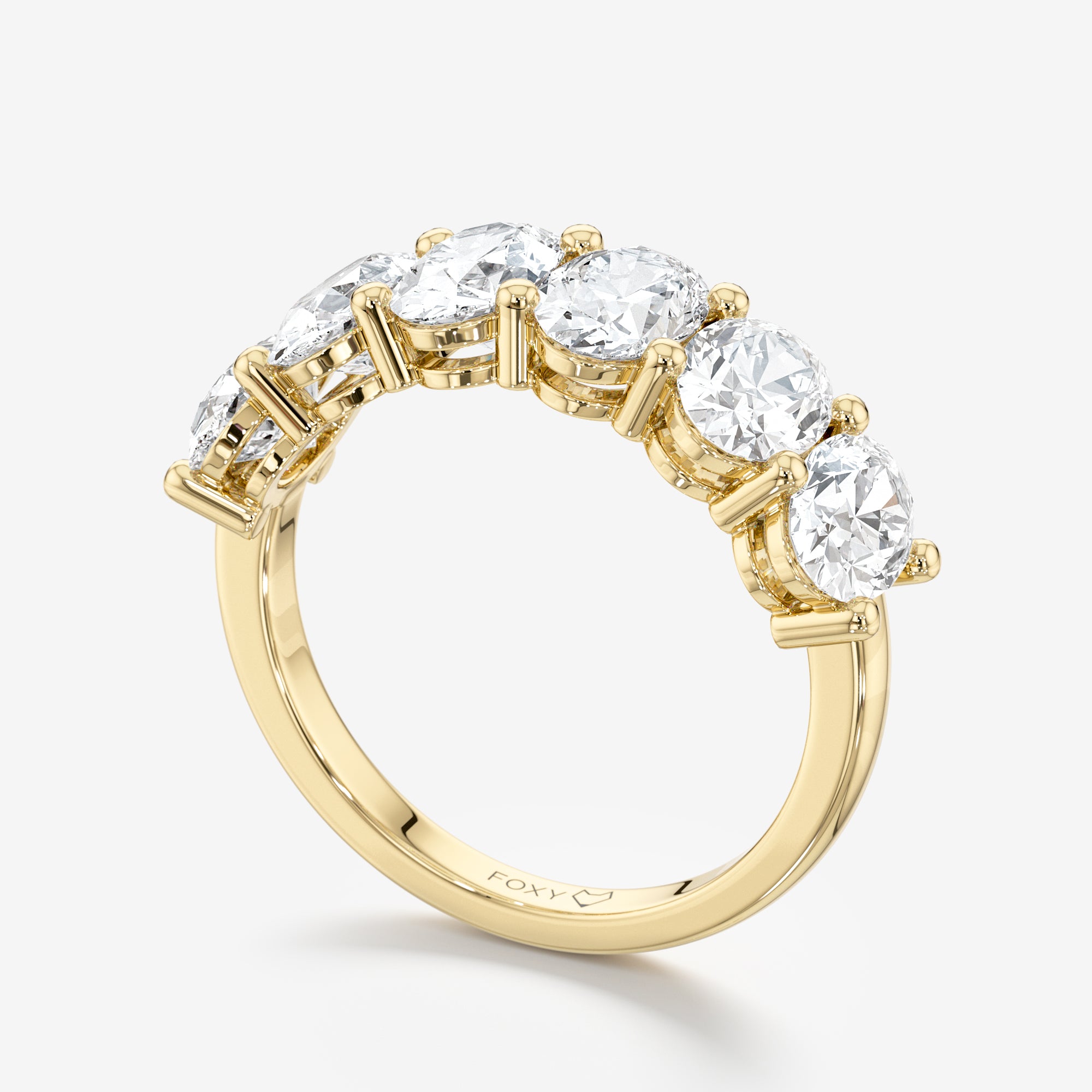 Six Stone Anniversary Ring