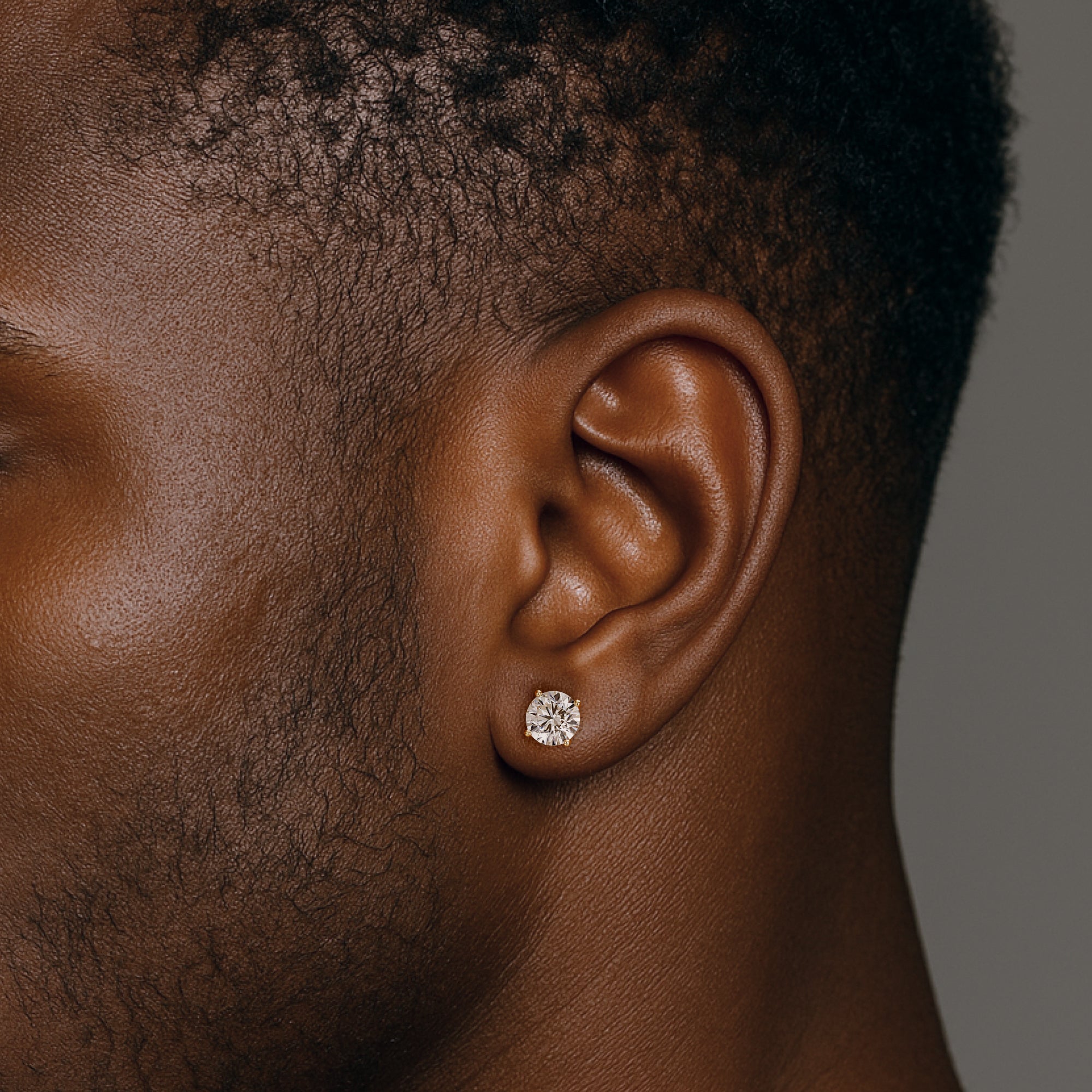 Four Prong Solitaire Stud Earrings