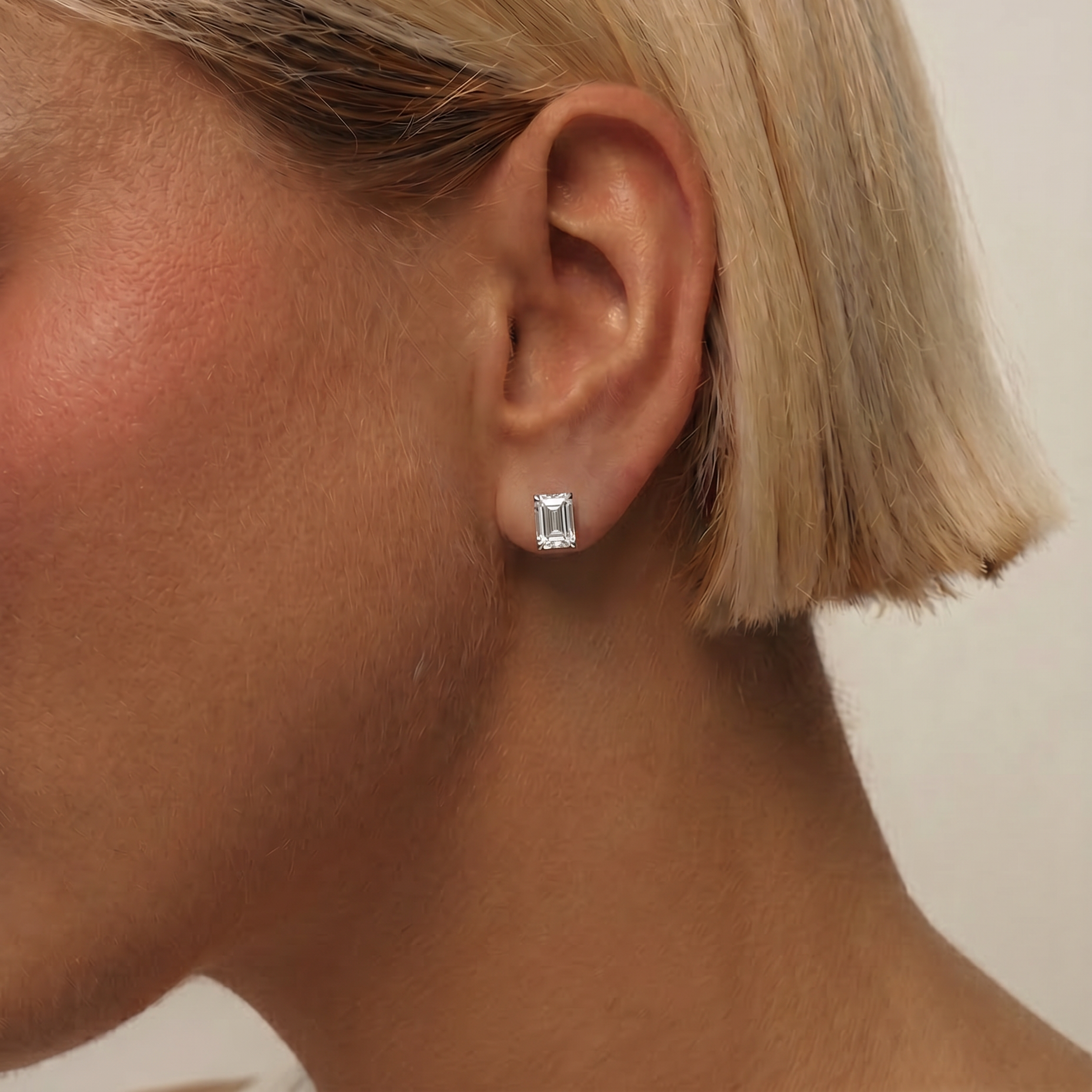 Solitaire Stud Earrings