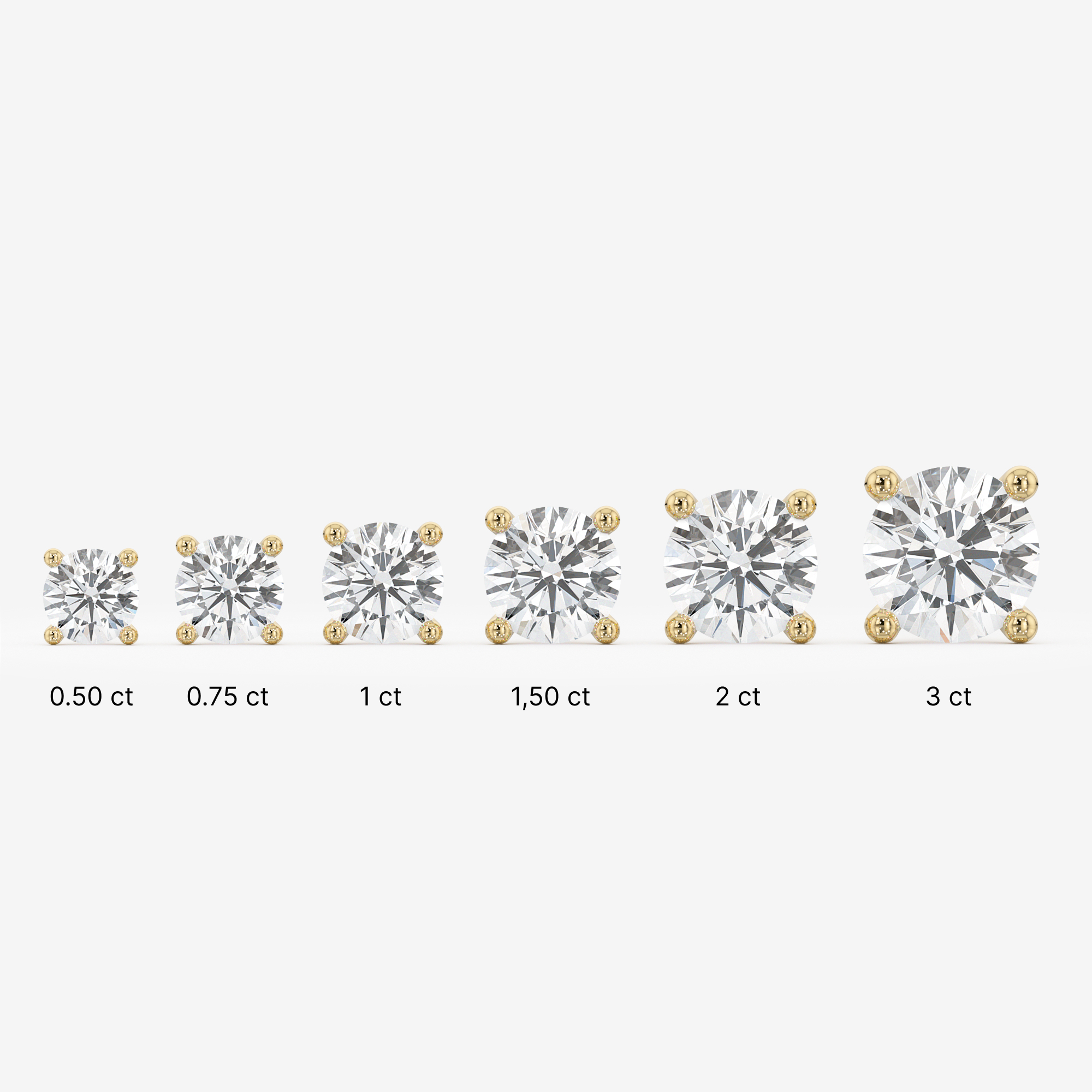 Bold Prong Stud Earrings