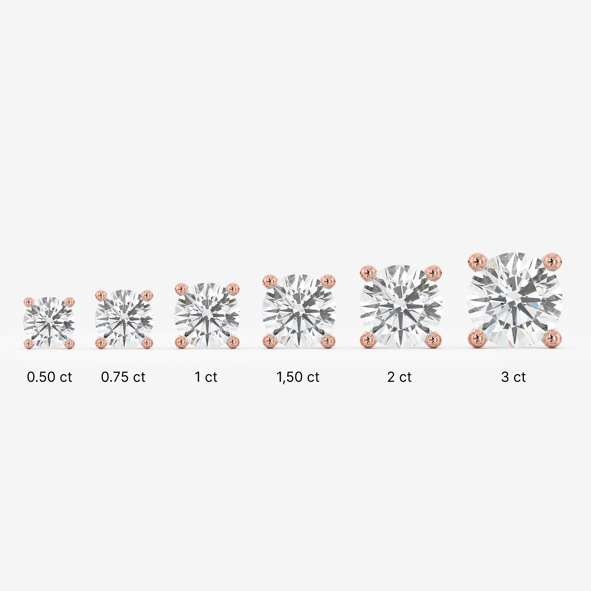 Bold Prong Stud Earrings